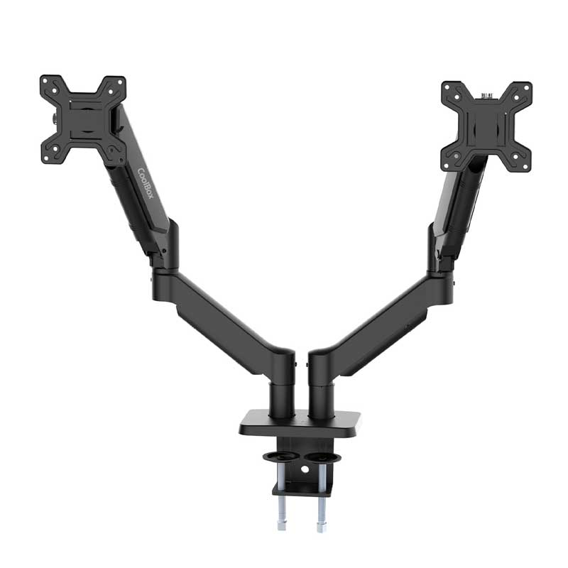 Soporte de brazos neumáticos para dos monitores M02D
