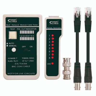 Testeador para cable RJ11/RJ12/RJ45, coaxial
