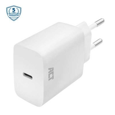 ACT Cargador USB-C, 1 puerto, 20 W, Power Delivery