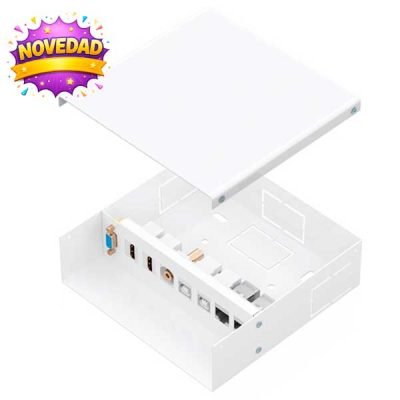 Caja de Conexiones VGA+JACK3.5+2xHDMI+2xUSB-B+2xRJ45 Cat.6A STP